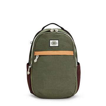 Kipling Xavi 15" Backpack Laptop Táska Olivazöld | HU 1675DF